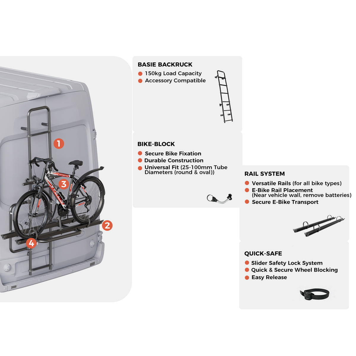 YUMEI the World's First 2 in 1 Ladder & Bike Carrier Rack