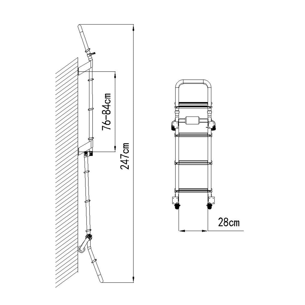 YUMEI Back Folding Ladder SWF