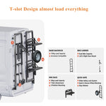 YUMEI the World's FirstT-slot Design Adaptable, Durable, & Visually Appealing Smart Back Rack