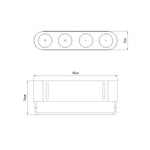 YUMEI Storge Rack TWR40 Anti-Corrosion Aluminum Storage with Towel Bar